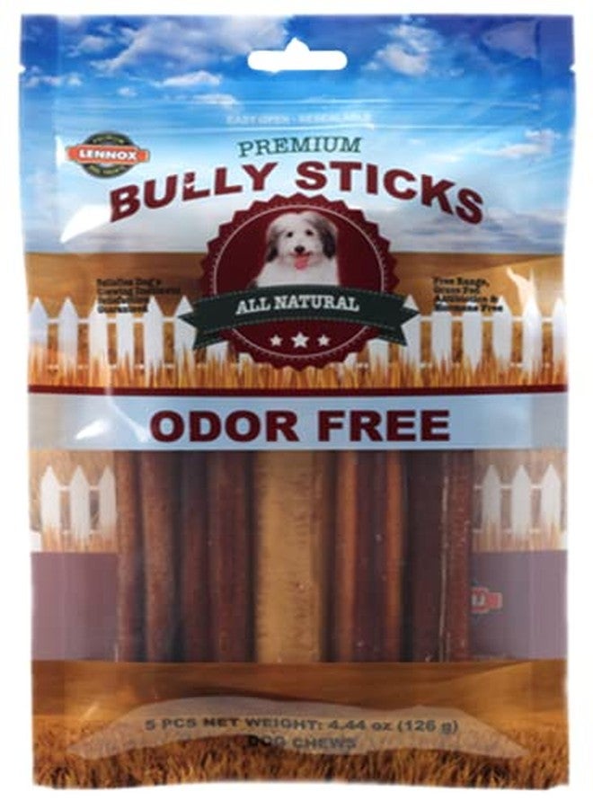 عصي لينوكس للمضغ للكلاب الصغيرة والمتوسطة الحجم، 6 بوصات | مكافآت طبيعية فاخرة تدوم طويلاً، عديمة الرائحة | لحم بقري 100% من مزارع حرة تتغذى على العشب | بديل للجلد الخام | يعزز صحة الأسنان - عبوة من 5 قطع